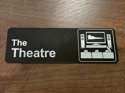 Star Wars Theatre Room Sign