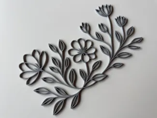Blumenwiese Wanddeko Fensterbild