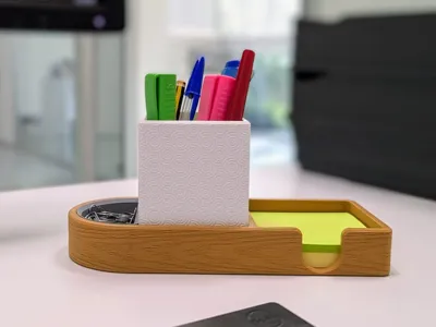 desk organizer wood textured