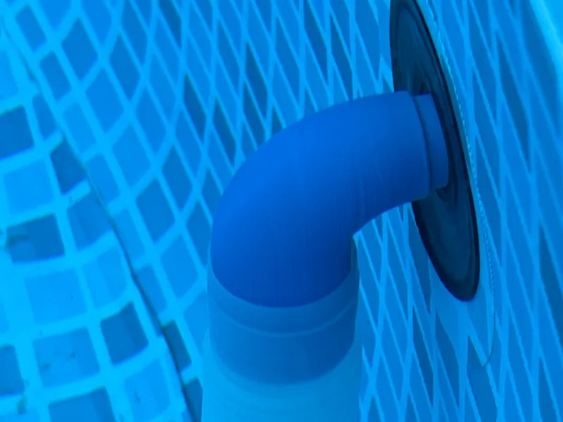 Reduction to skimmer 90 degrees