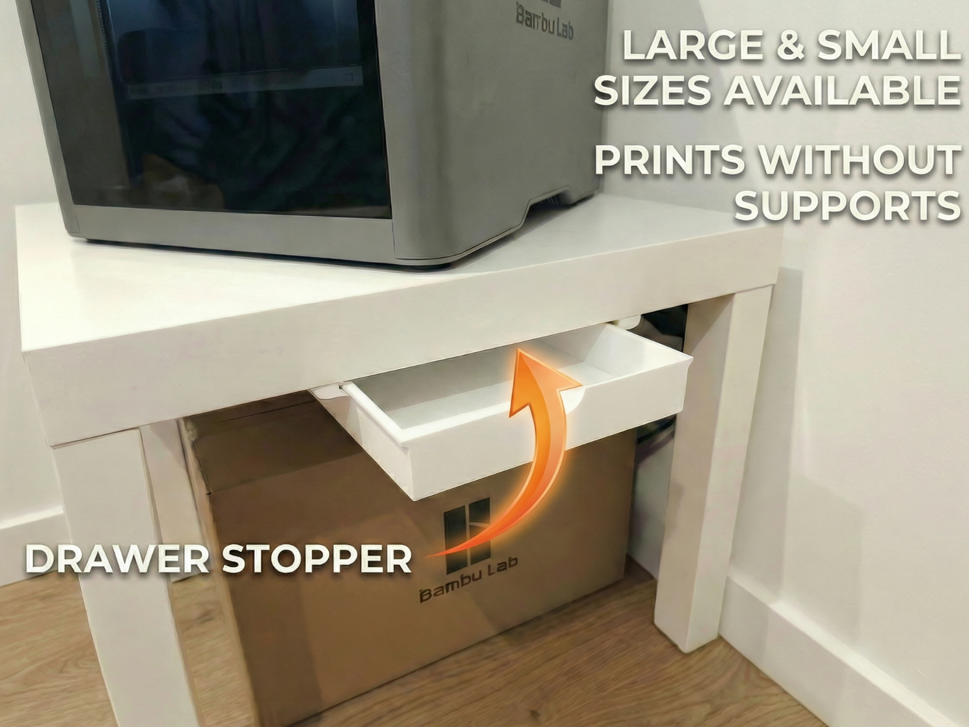 Monitor riser/stand drawer