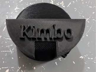 Dip can holder for visor