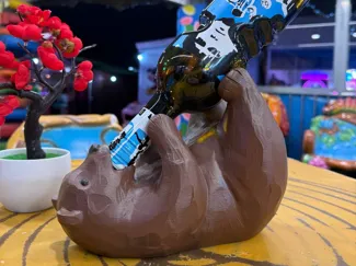 Porta bottiglia orso