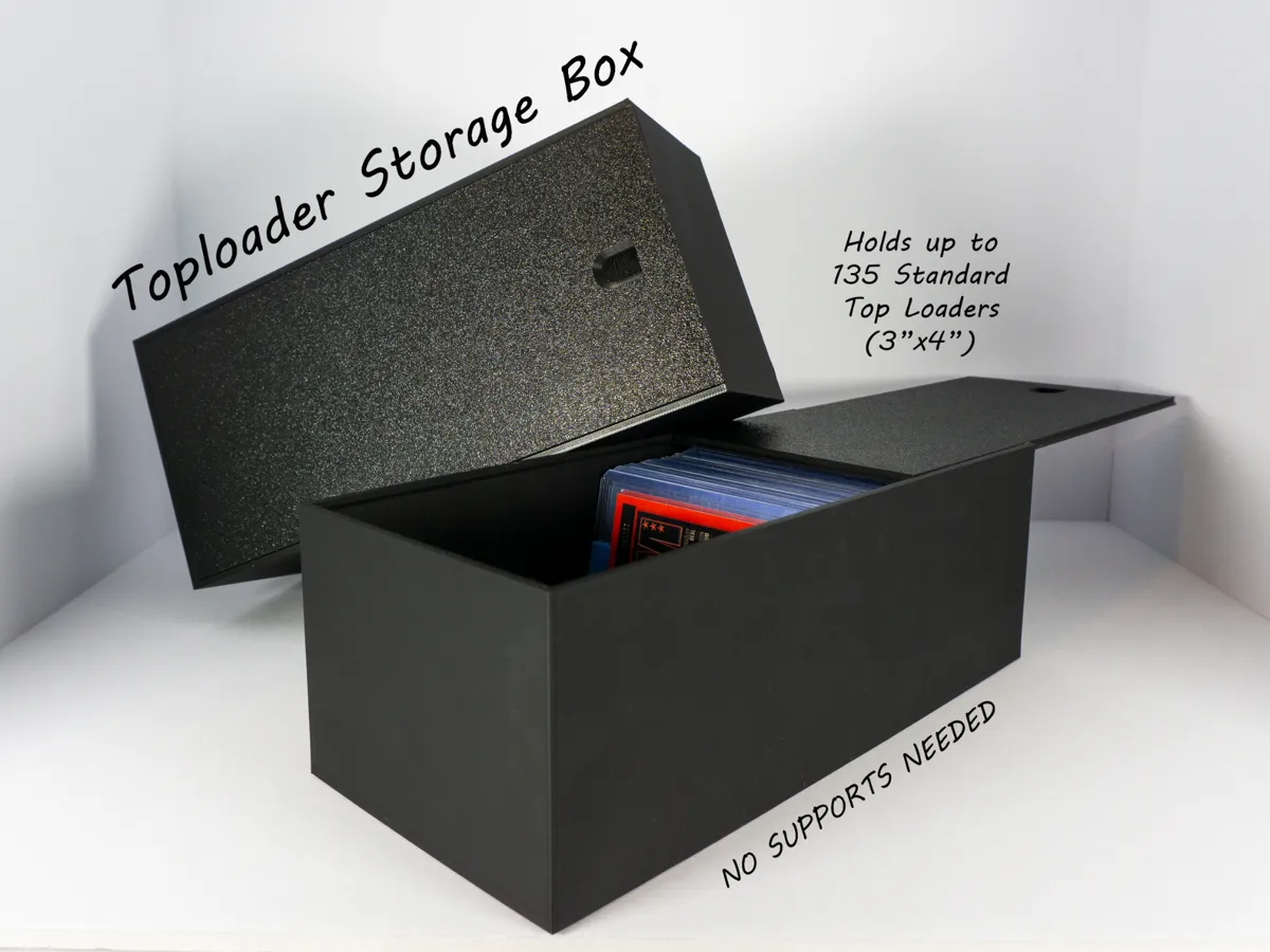 Toploader Card Storage Box - Free 3D Print Model - MakerWorld