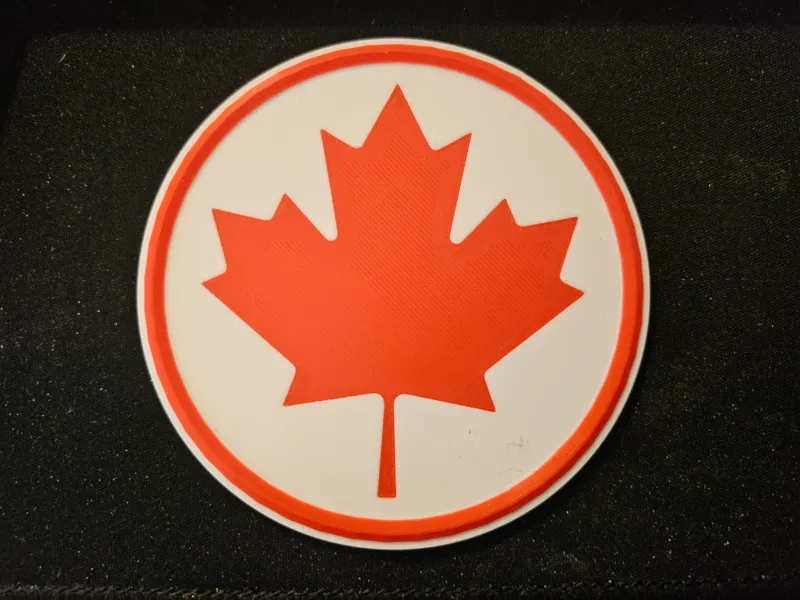 Canadian Maple Leaf Coaster