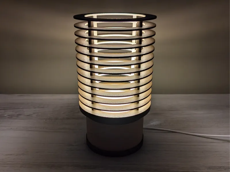 Layered Spool Lamp