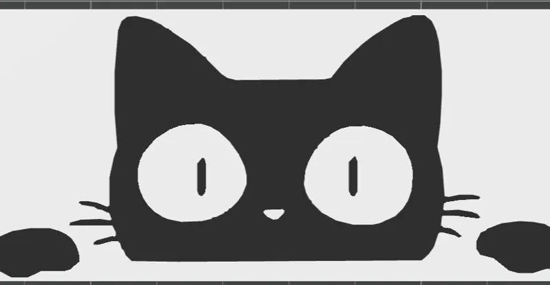 Peeking Cat Magnet