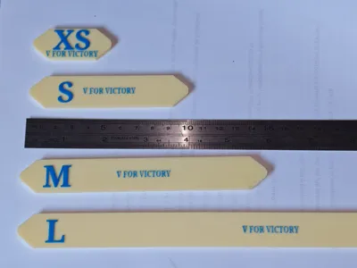 Set of rulers for V for Victory game