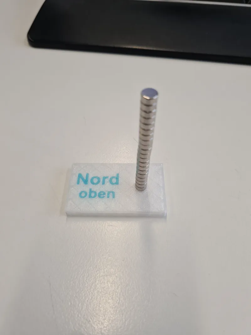 Magnetic-Pole orientation finder plate