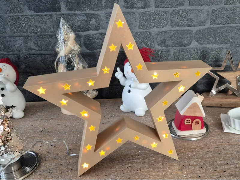 Weihnachtsstern beleuchtet
