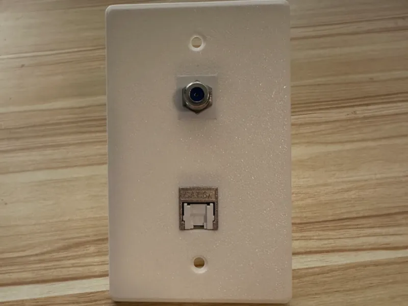 1-gang outlet cover plate 2-keystone