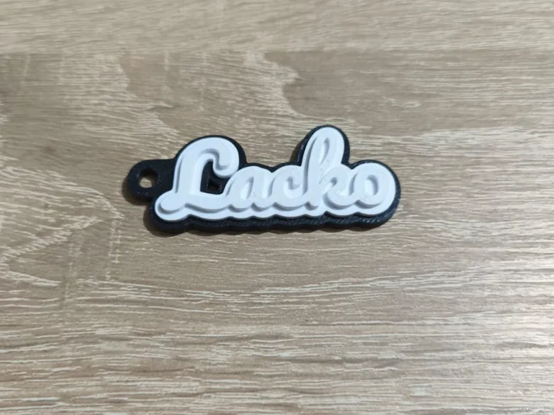 Keychain Lacko Multicolor Black/White