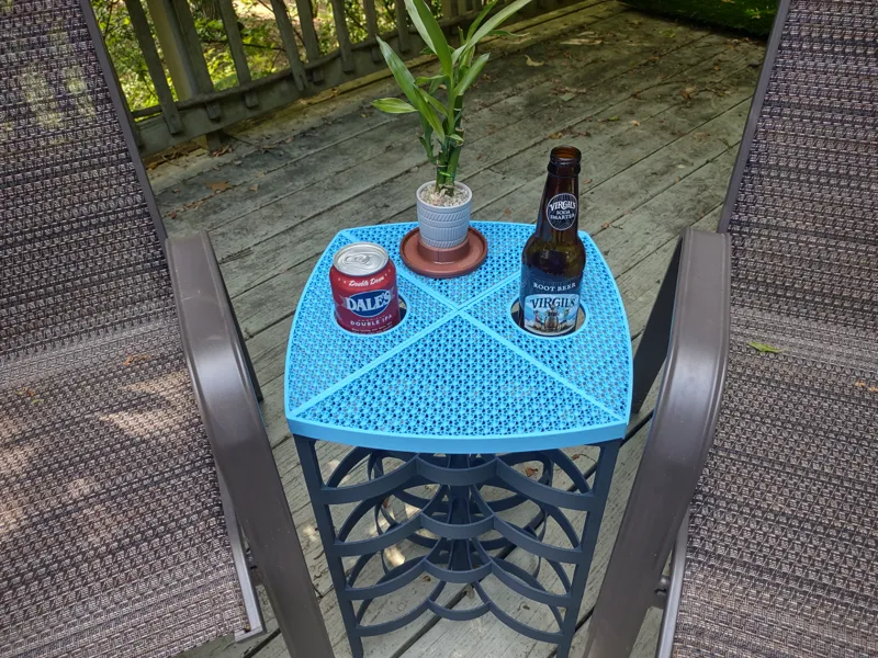 Printed Patio Table with Printed Top