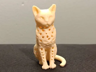 Modern cat statue