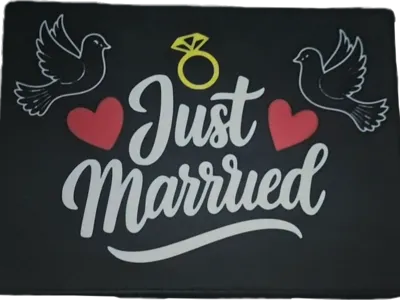 just married light box