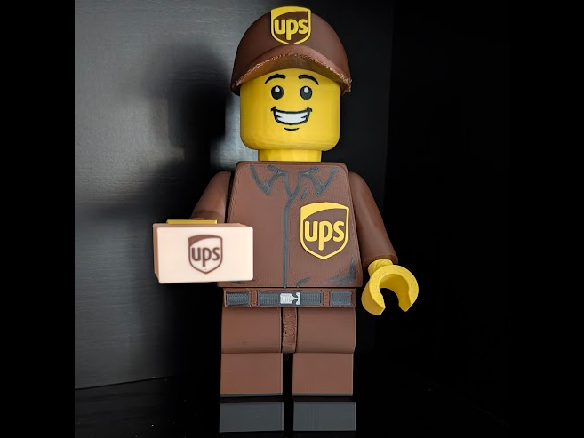 UPS Delivery Brick Man