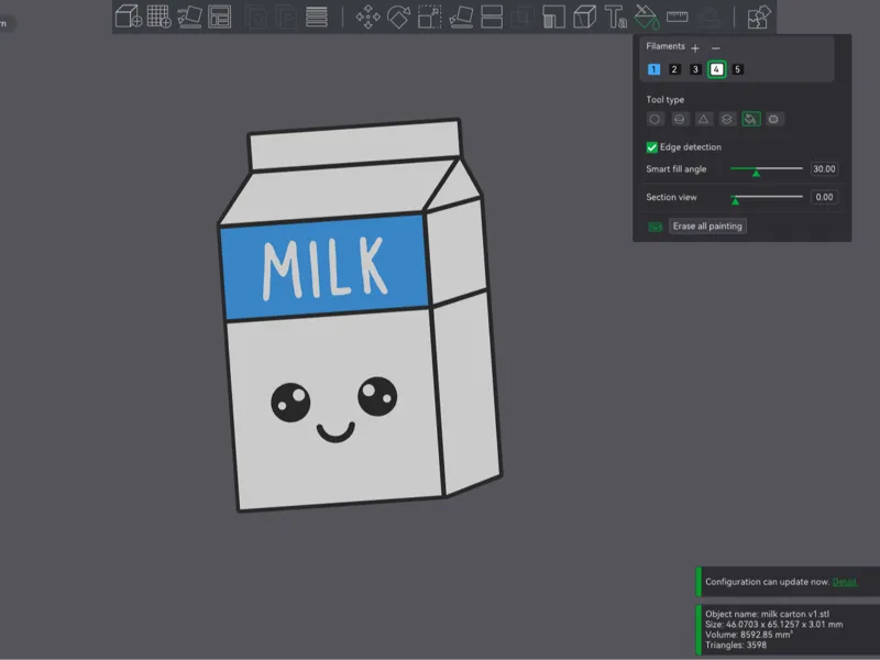 Milk Carton fridge magnet