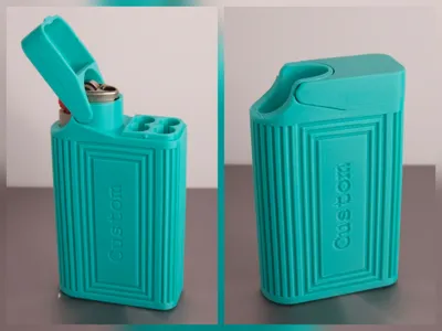 Lighter and 4 cigarettes holder