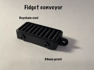 Fidget conveyor keychain 