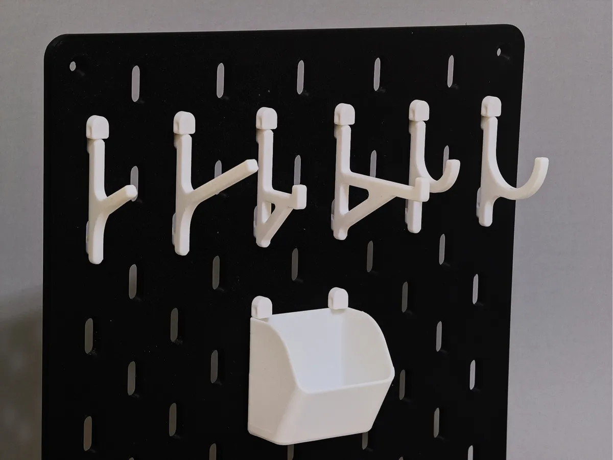 Kit de crochets verrouillables pour panneau Skadis