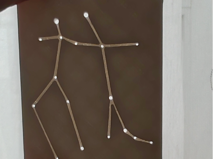 Gemini constellation keychain