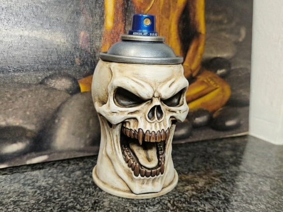 Skull Spray Can / Totenkopf-Spraydose 