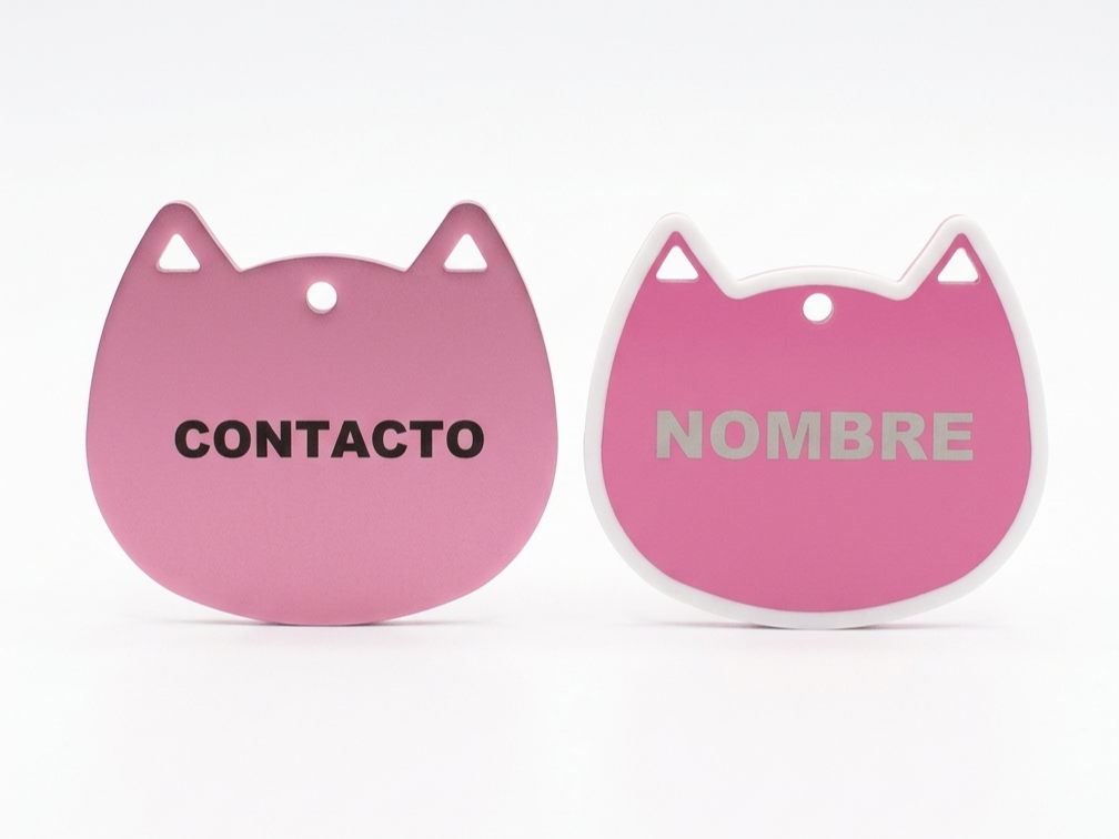 placa para gato personalizable .