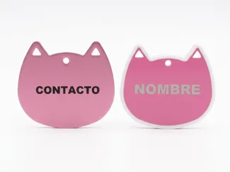 placa para gato personalizable .