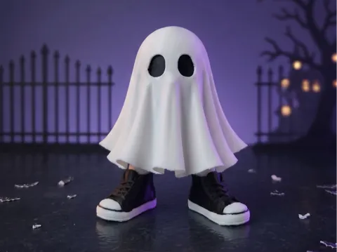 Adorno temático: Halloween Ghost Trick Or Treater — referencia de MakerWorld