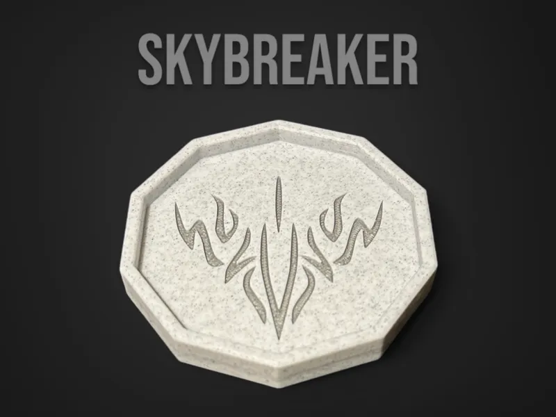 Skybreaker Glyph Coaster - Stormlight Archive