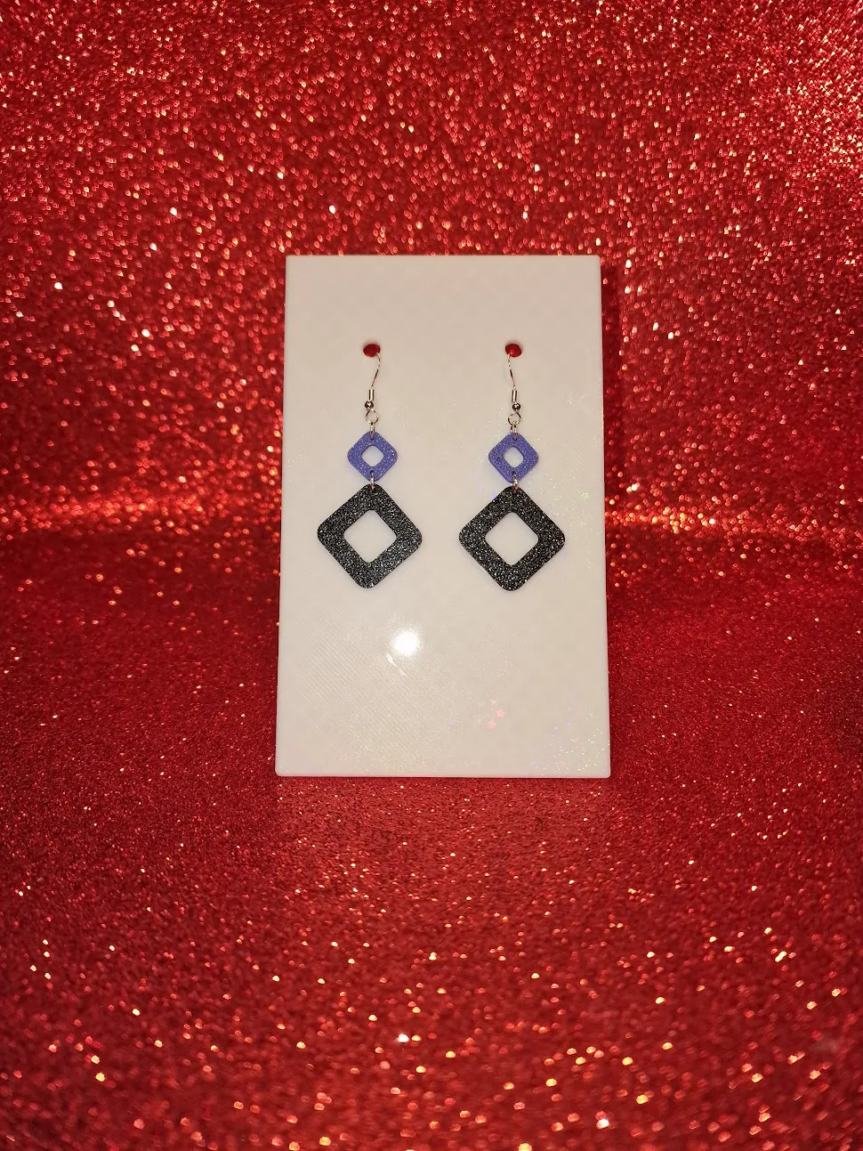 Squares earrings view 2