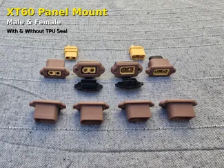 XT60H Panel Mount Case + TPU Dust Cap
