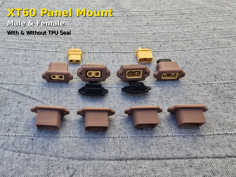 XT60H Panel Mount Case + TPU Dust Cap