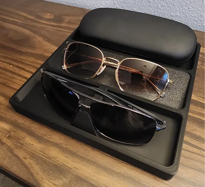 Sunglasses Tray with Configurable Inserts
