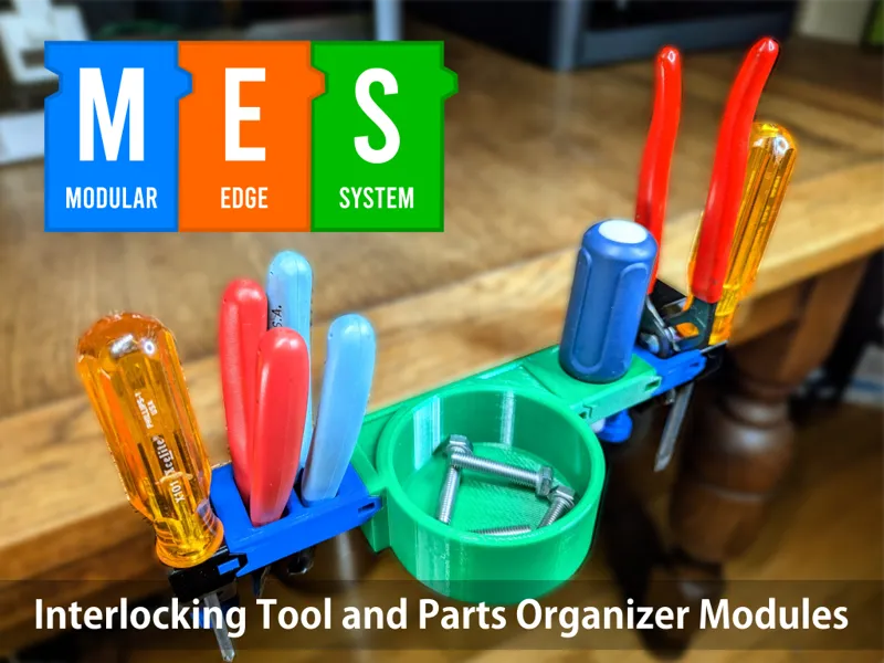 Modular Edge System: Interlocking Tool Organizer