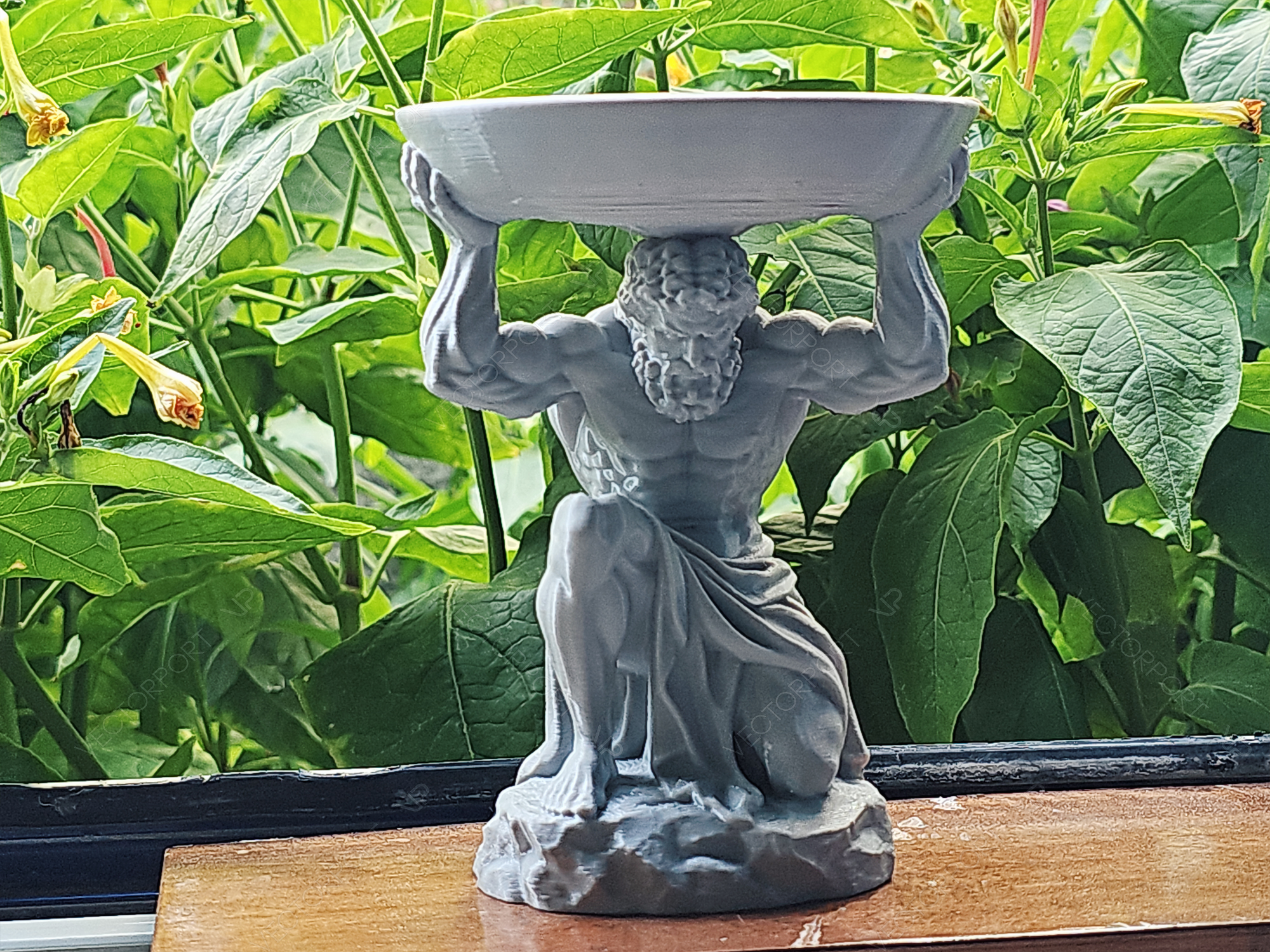 Atlas Titan Sculptural Catchall Bowl Tray #052 - 1