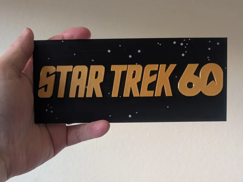 Star Trek 60 Logo with Frame