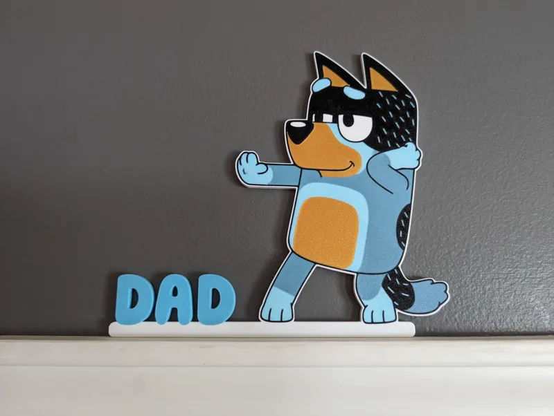6 Colors with 1 AMS Bandit Heeler (Dad from Bluey)