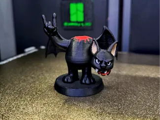 Ozzy’s Bat with Metal Horns