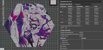 Cuadro decorativo en 3D: Hueforge Luffy Gear5 (OnePiece) modo panal — vista de referencia 4