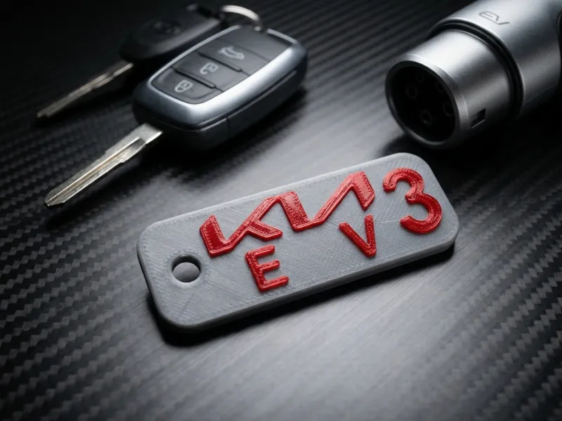 Kia EV3 Keychain - Sport Dual-Color Edition