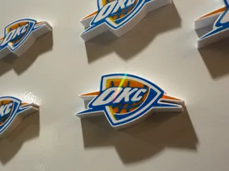 4-Color OKC Thunder Magnet
