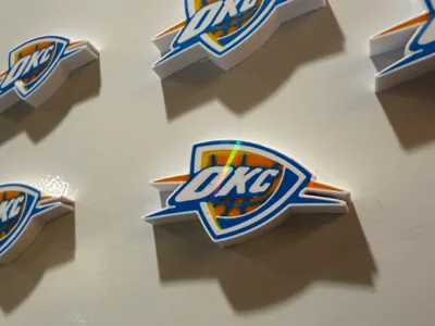 4-Color OKC Thunder Magnet