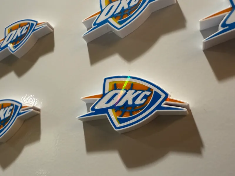 4-Color OKC Thunder Magnet