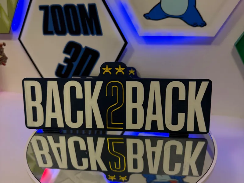 Plaque décorative PSG BACK2BACK