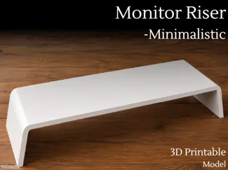 Monitor Riser/Stand - Minimalistic Print 34x8x15cm