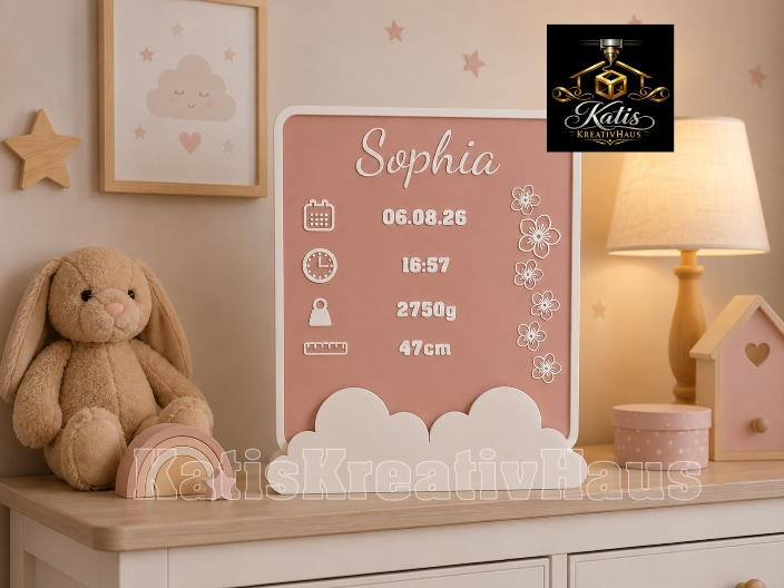 Schild zur Geburt - personalisierbar - Geschenk - 1
