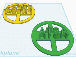 F og A bolle stempel