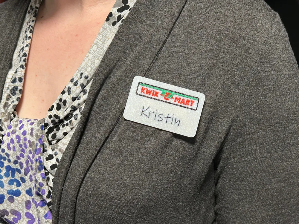 Kwik E Mart Nametag Printables