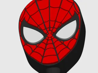 Spiderman straw topper